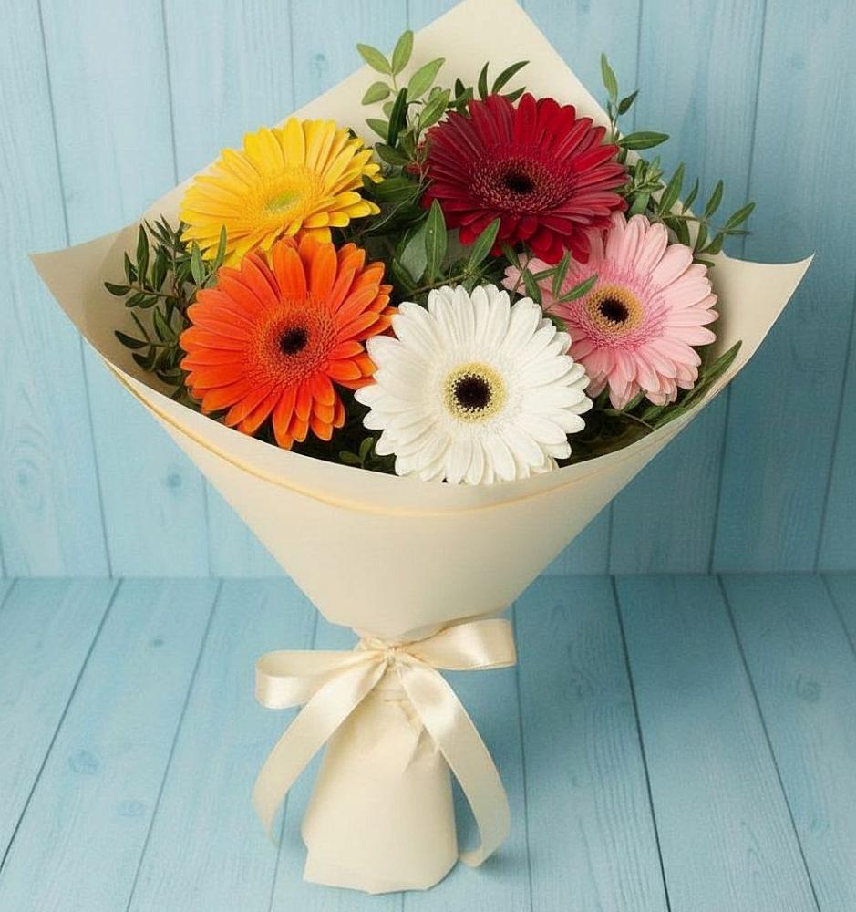 Букет цветов из: Герберы в Таежный Красноярского края