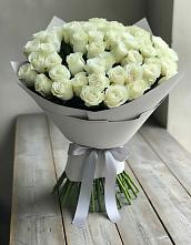 Букет 35 Белых роз в Таежный Красноярского края