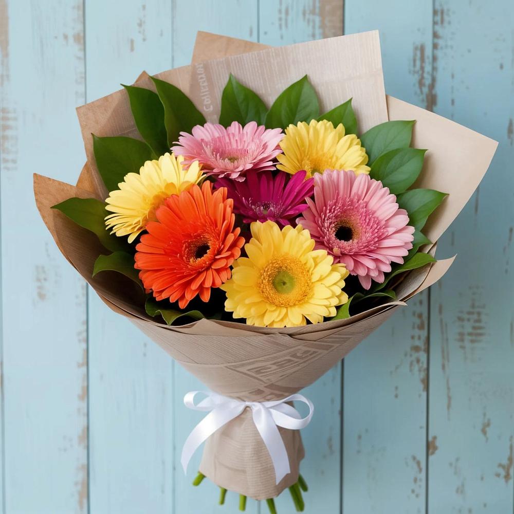 Букет цветов из: Герберы в Таежный Красноярского края