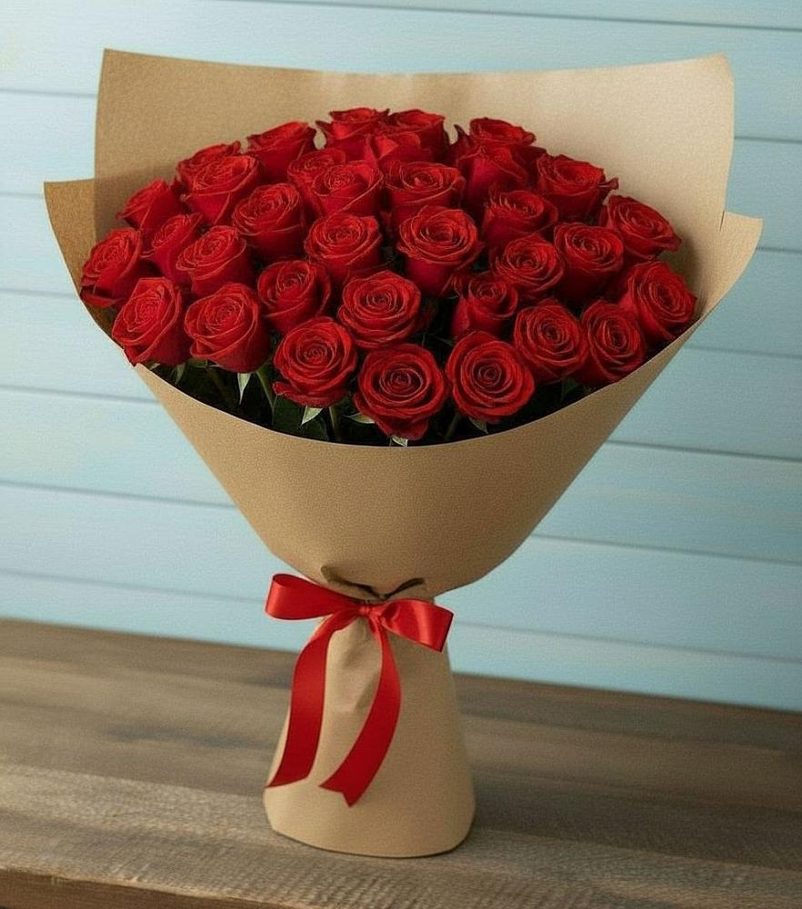Букет Красные розы Милано в Таежный Красноярского края