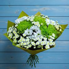 Букет цветов из:  Хризантемы в Таежный Красноярского края