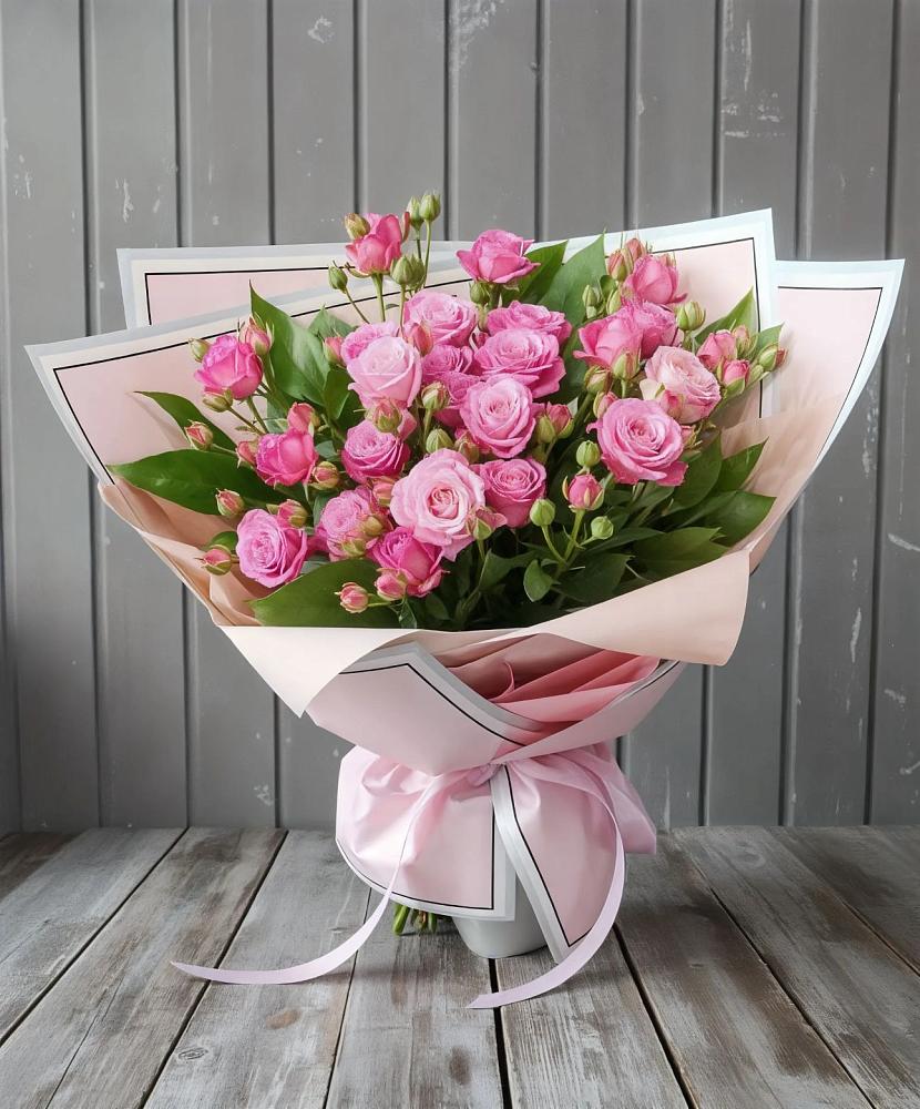 Букет Розовый кустик в Таежный Красноярского края