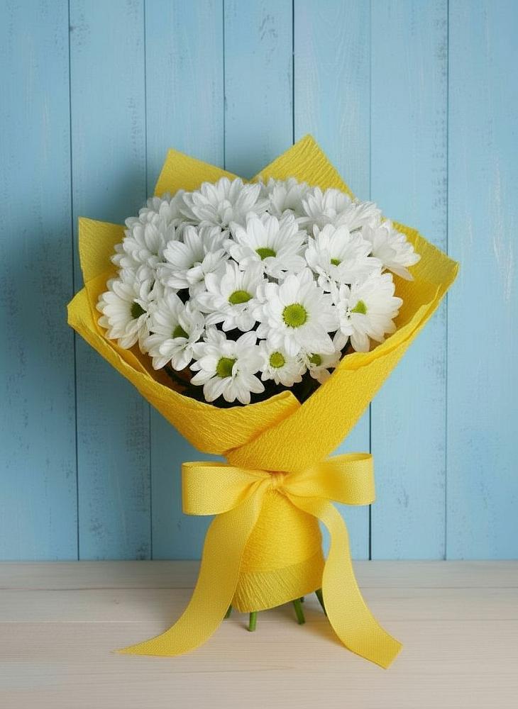 Букет цветов из: Хризантемы в Таежный Красноярского края