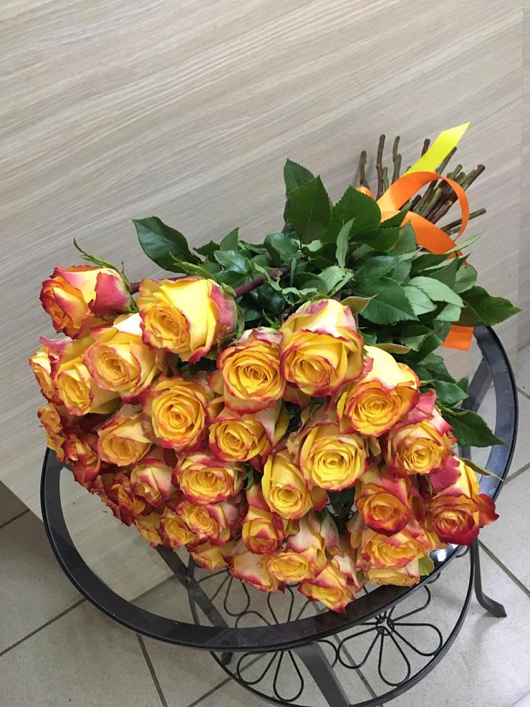 Букет Желтые розы в Таежный Красноярского края