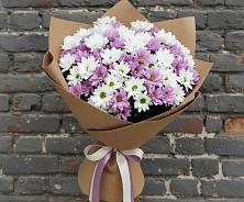 Букет цветов из:  Хризантемы в Таежный Красноярского края