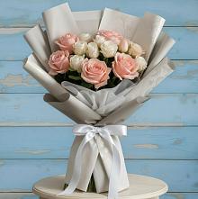 Букет цветов из:  Розы #REPLACE_PRED# Таежный Красноярского края