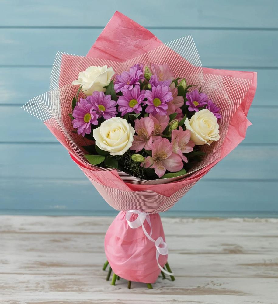 Букет цветов из: Герберы в Таежный Красноярского края