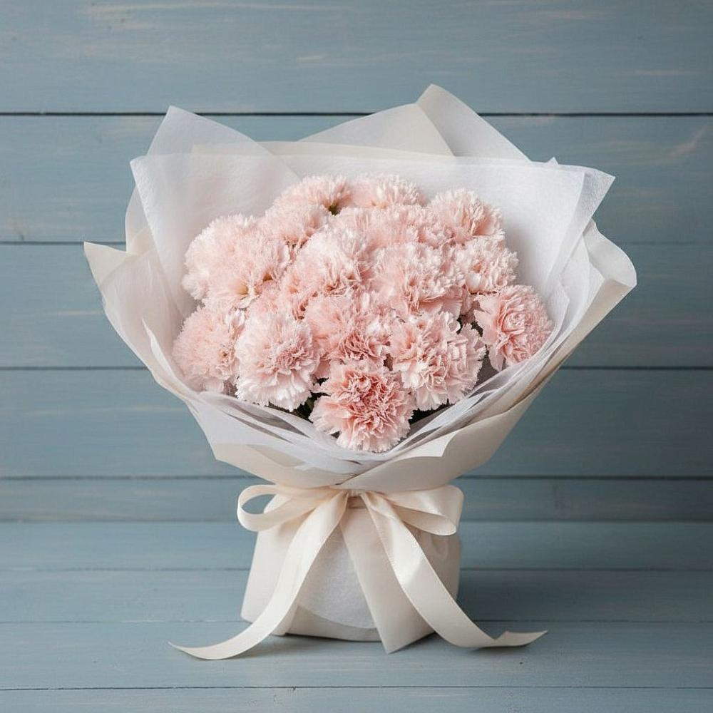 Букет цветов из: Гвоздики в Таежный Красноярского края