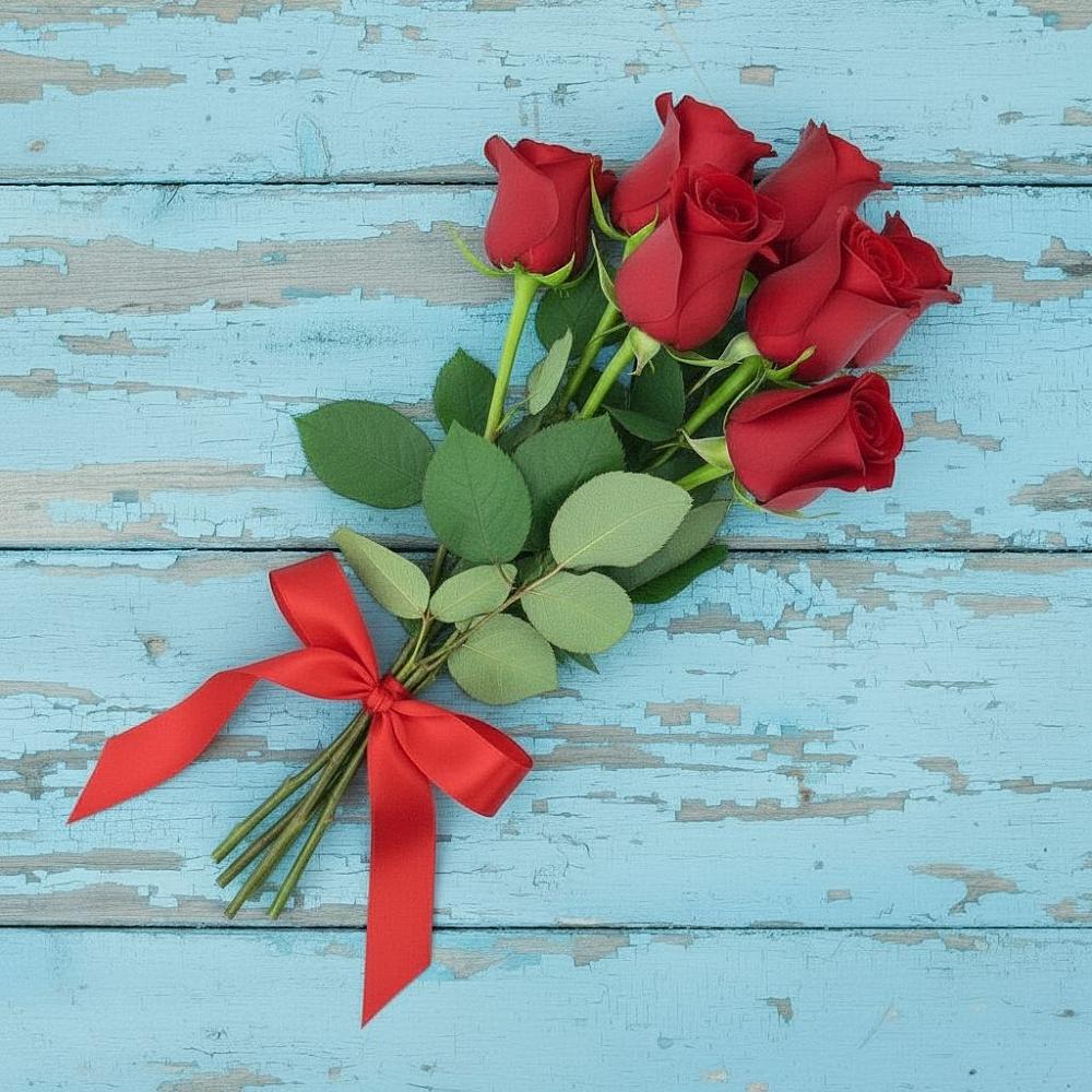 Букет Красные розы в Таежный Красноярского края