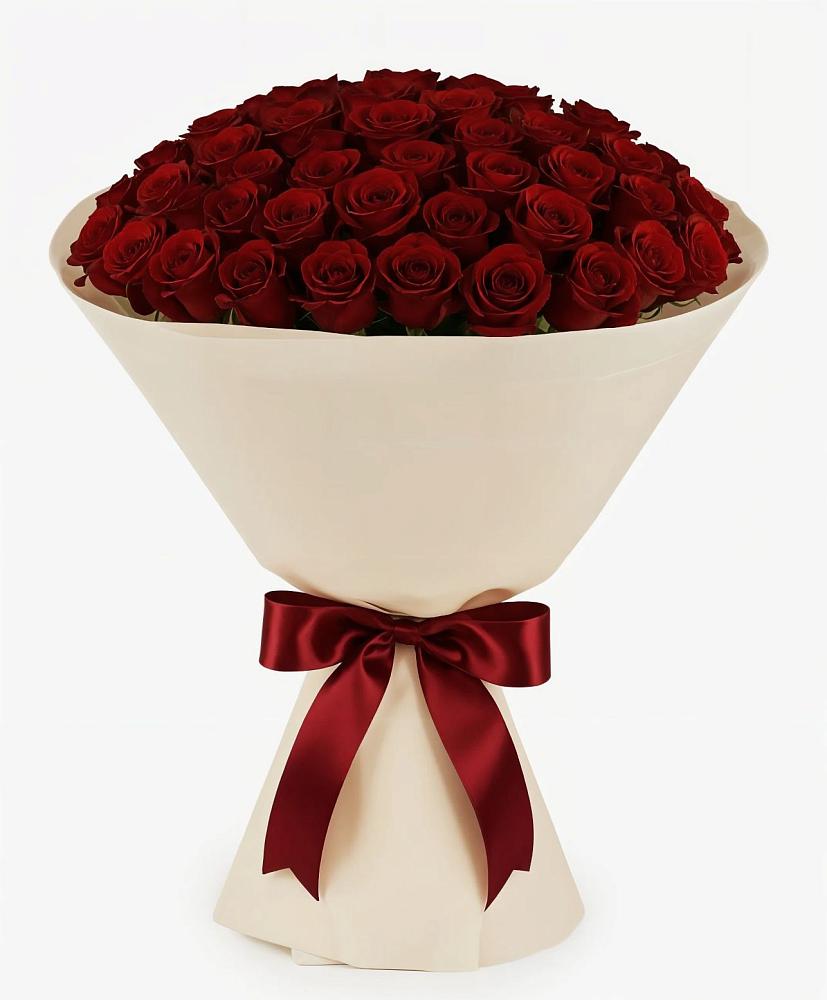 Букет 101 Бордовая роза Блэк Бакарра в Таежный Красноярского края